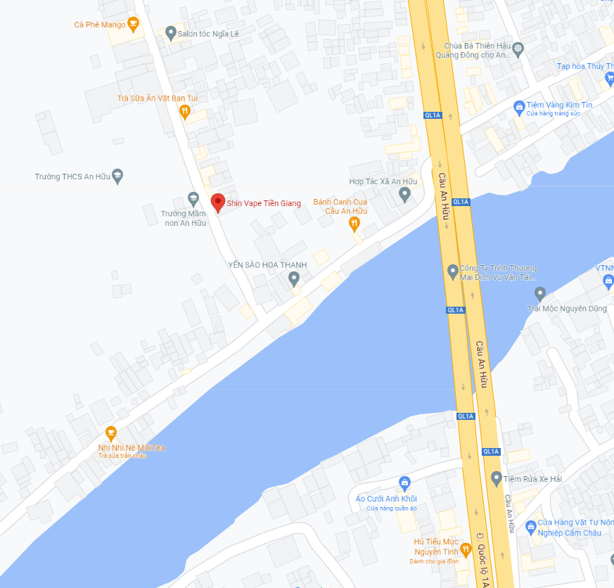 Shin Vape Tiền Giang - Google Map.