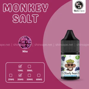 Monkey Salt Nho Lạnh 10ml - Grape Ice