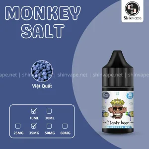Monkey Salt Việt Quất Lạnh 10ml - Blueberry Ice